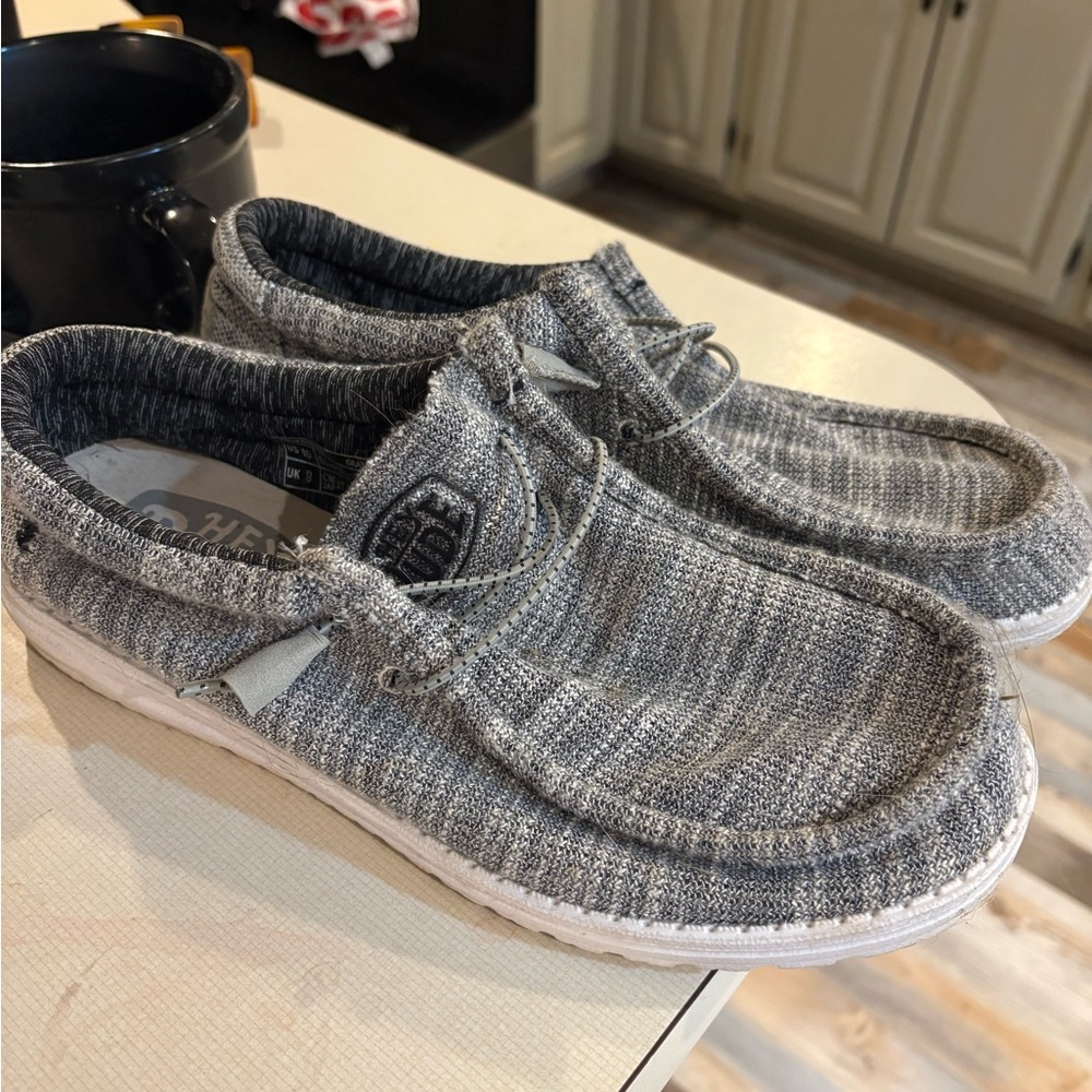 Hey Dude Textured Gray Loafers